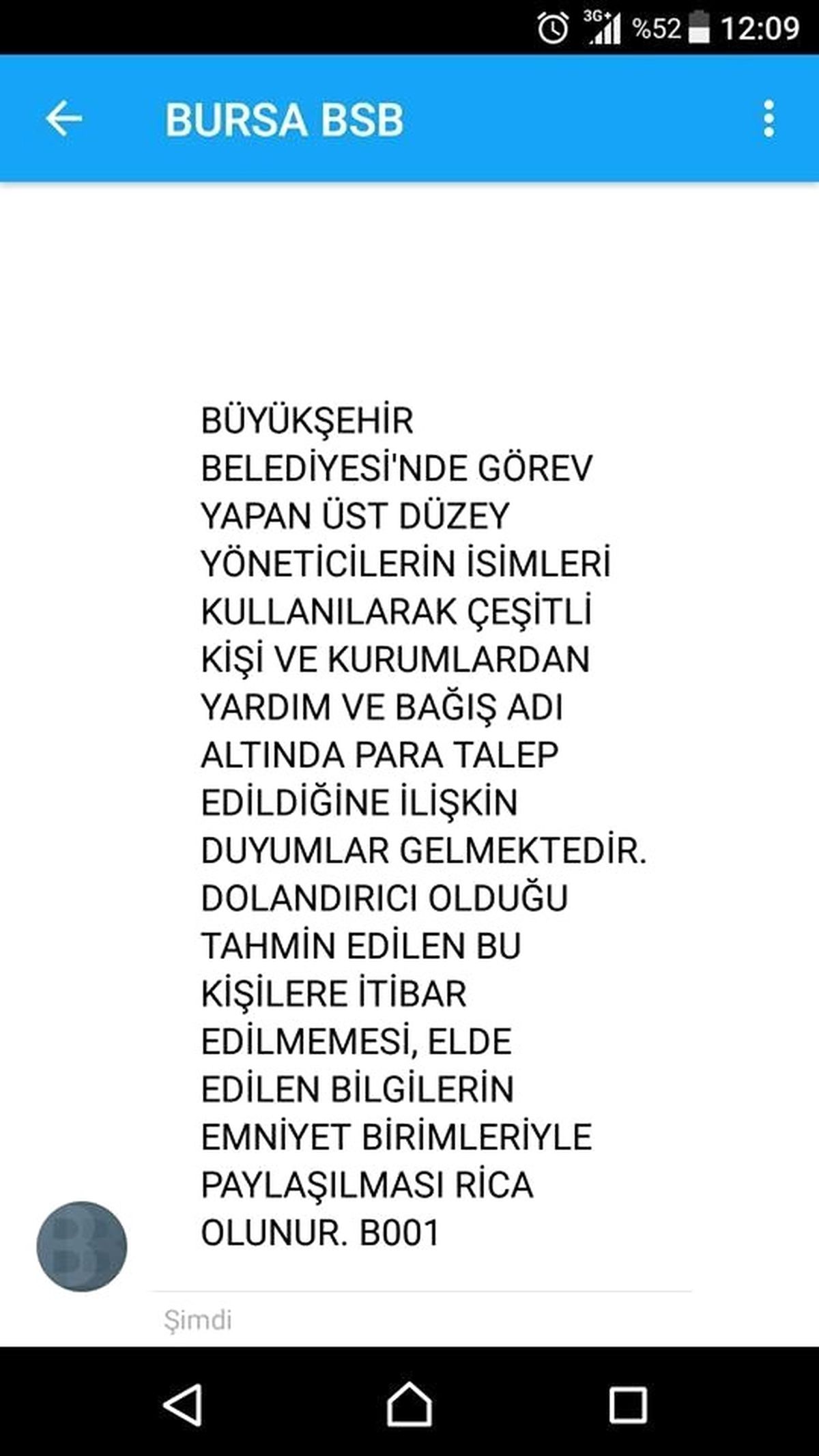 Büyükşehir\'den Dolandırıcılık Uyarısı
