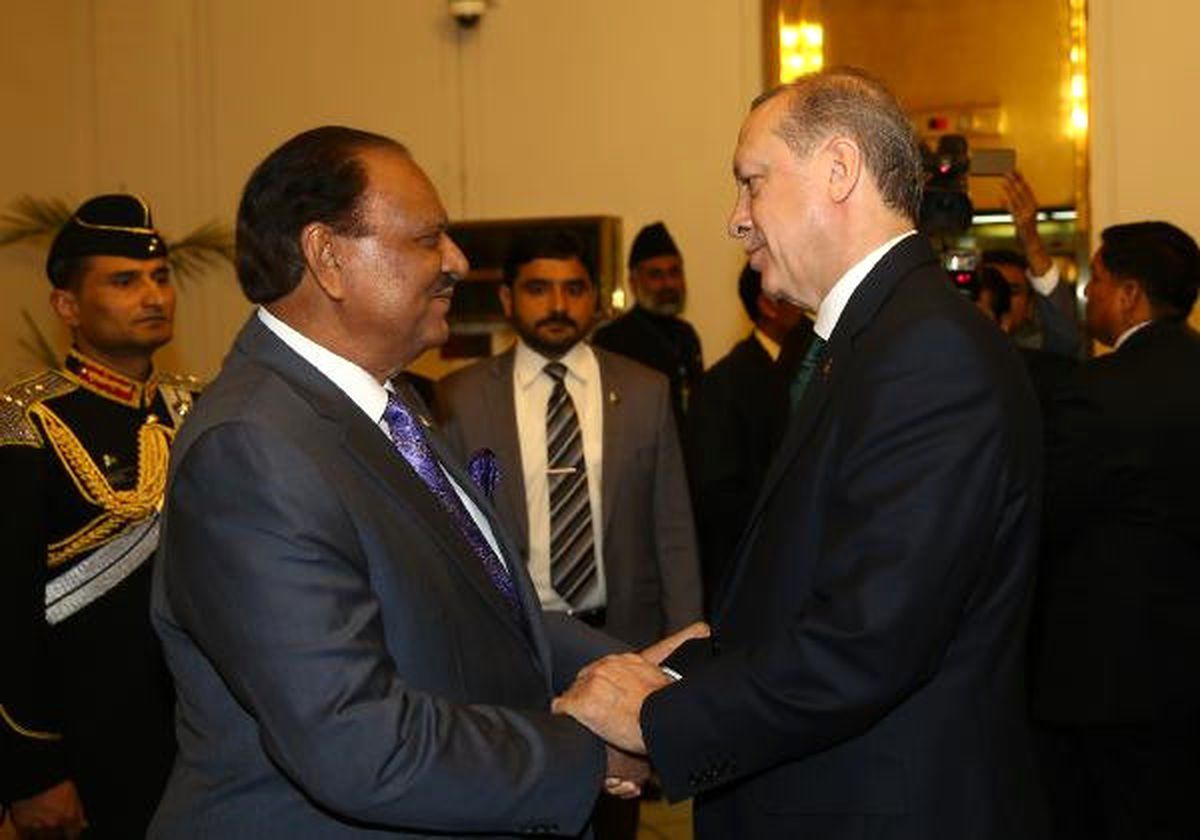 Cumhurbaşkanı Erdoğan, Pakistan Başbakanı Şerif\'i Kabul Etti