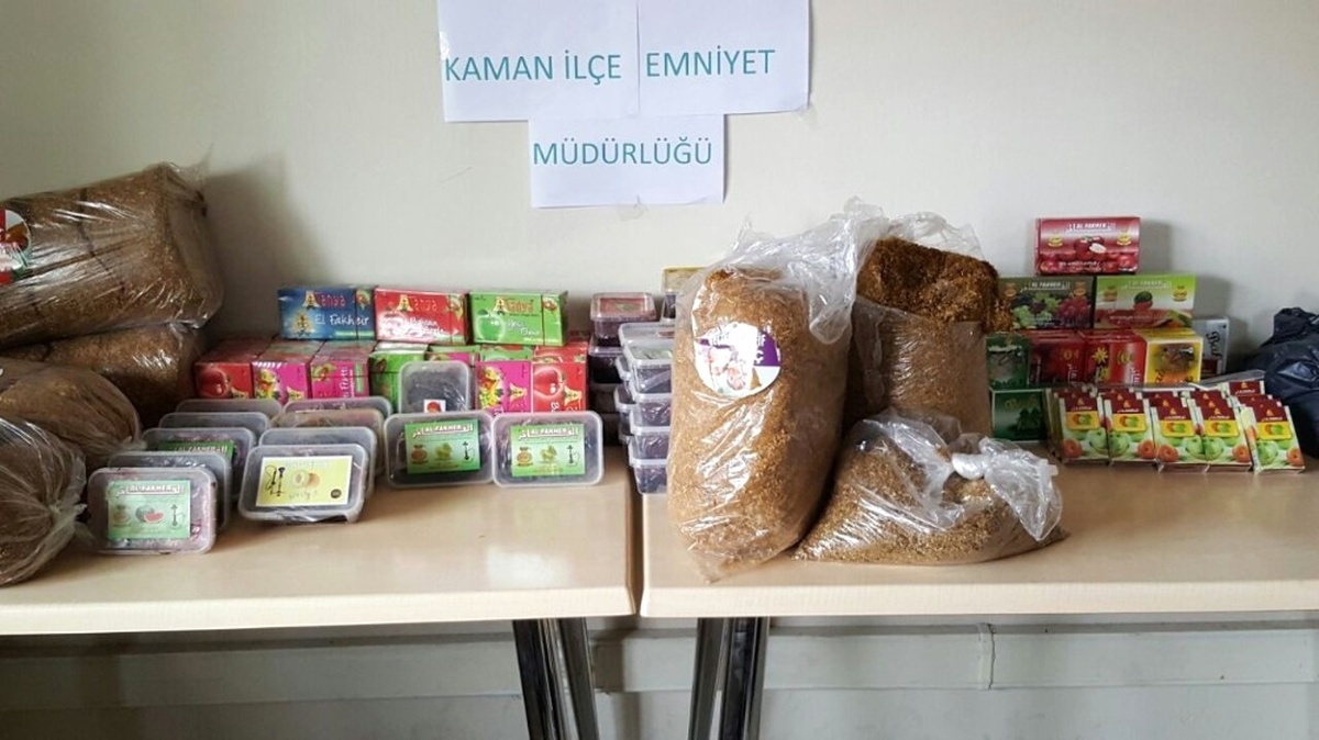 Kaman Emniyetinden Kaçak Tütün ve Nargile Operasyonu