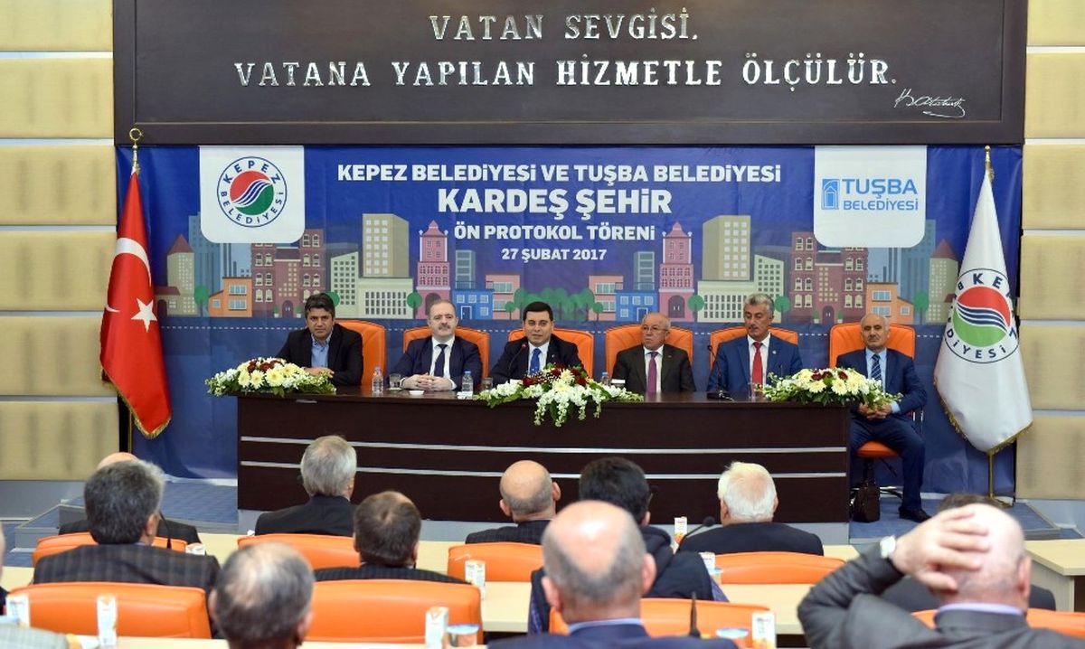 Kepez ve Tuşba Kardeş Oldu