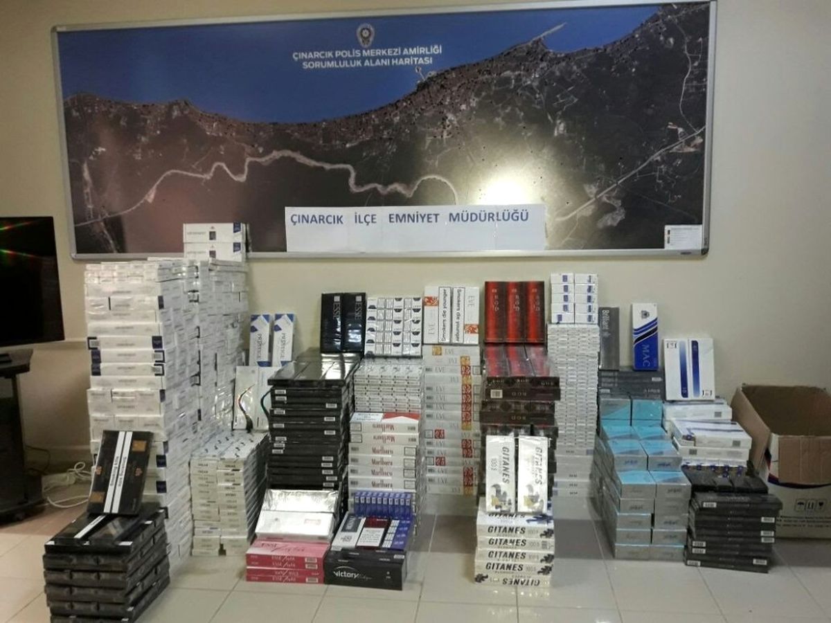 Yalova\'da 9 Bin Paket Kaçak Sigara Ele Geçirildi