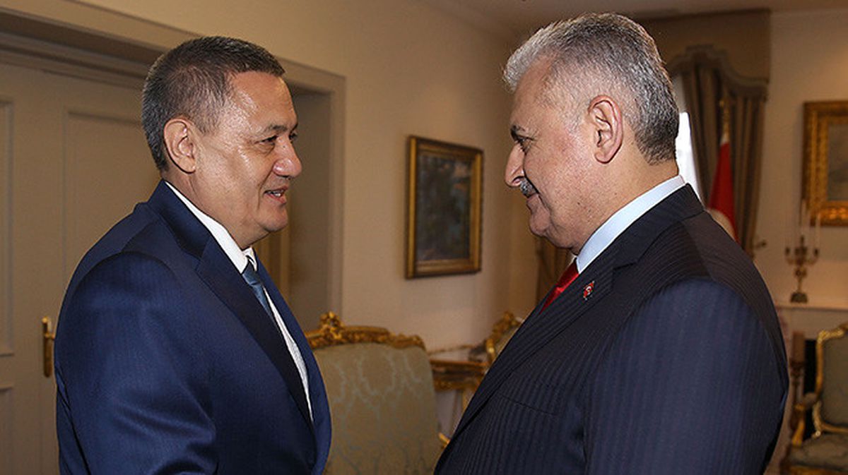 Başbakan Yıldırım, Özbekistan Başbakan Yardımcısı Azimov\'u Kabul Etti