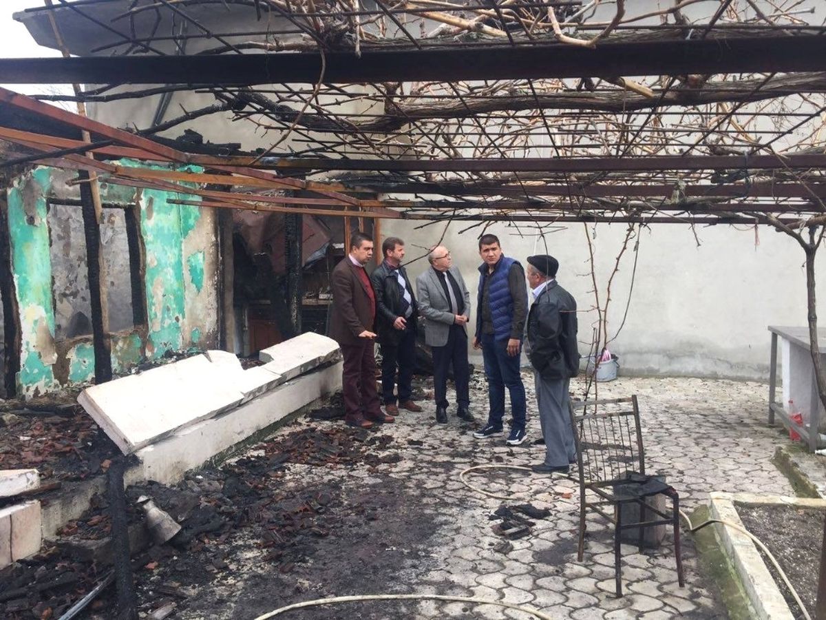 Başkan Uyan\'dan Yangında Mağdur Olan Vatandaşa Destek