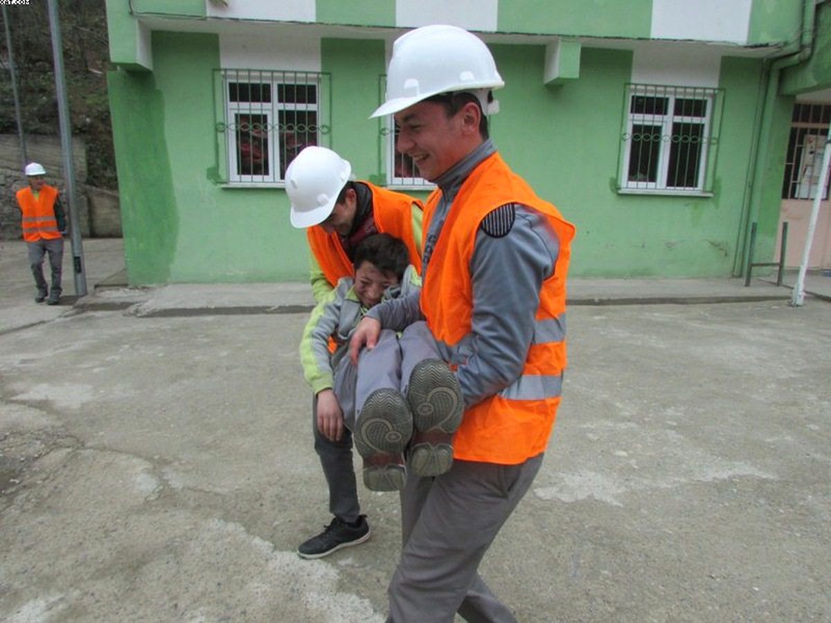 Doğankent\'te Yangın Tatbikatı