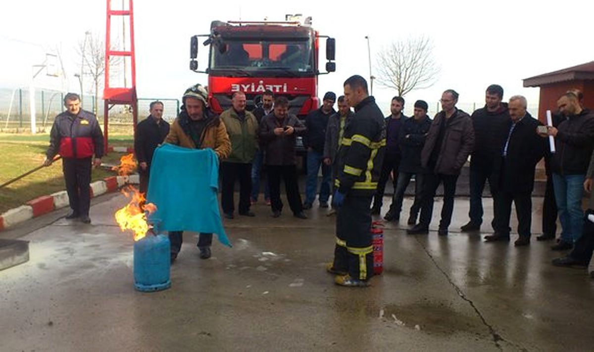Öğretmenlere Yangın Eğitimi