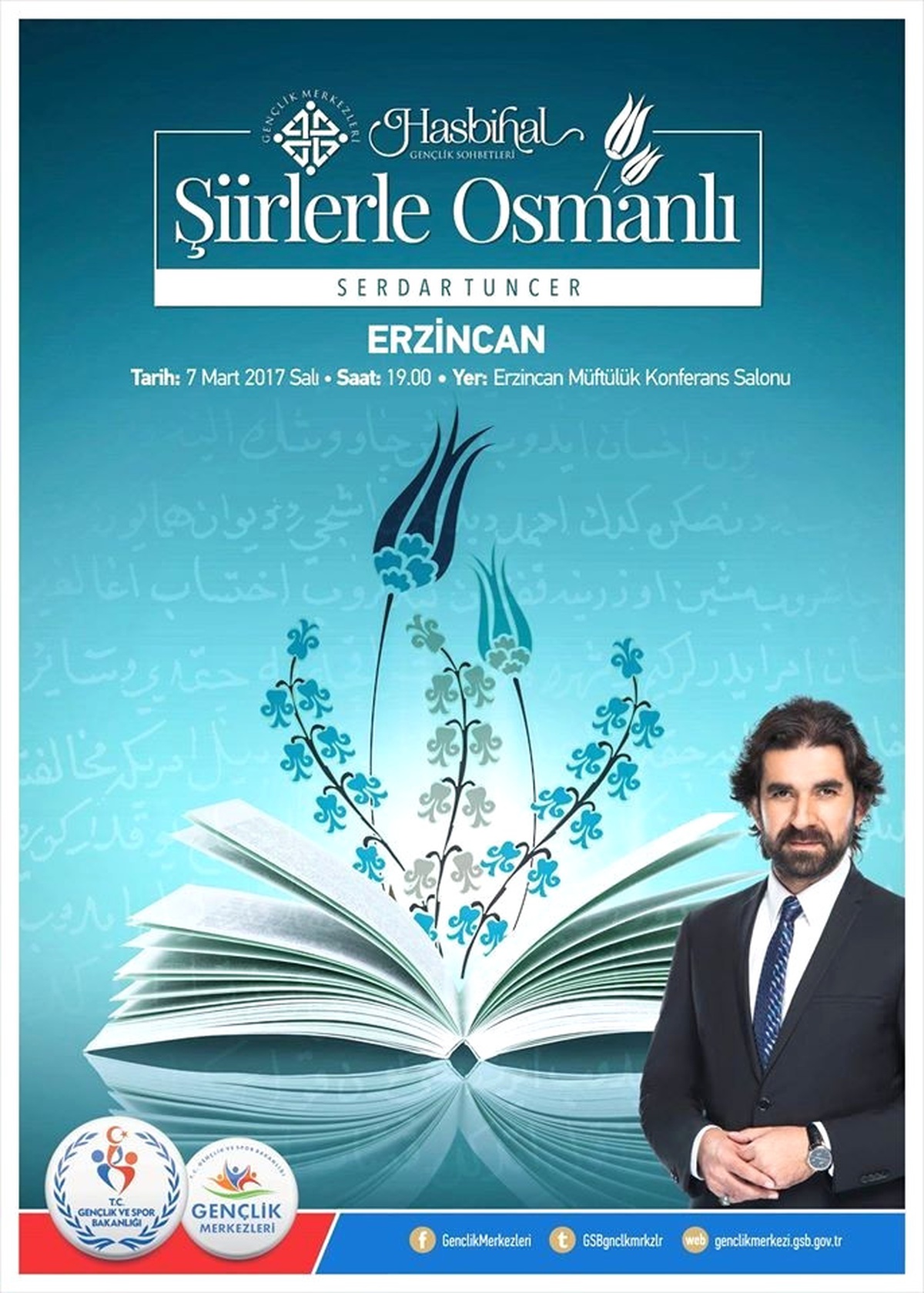 Serdar Tuncer- Şiirlerle Osmanlı" Etkinliği Erzincan\'da Düzenlenecek