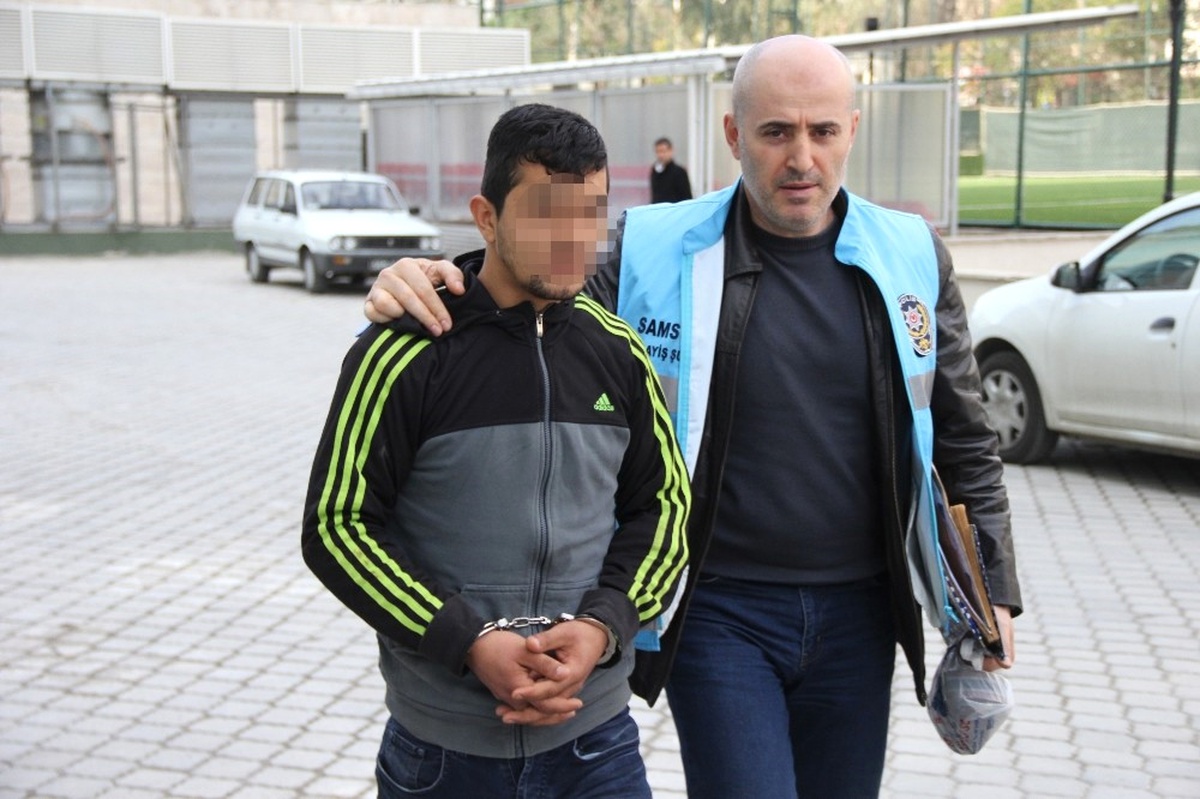 Asfalt Kesme Makinesini Çalarken Yakalandı