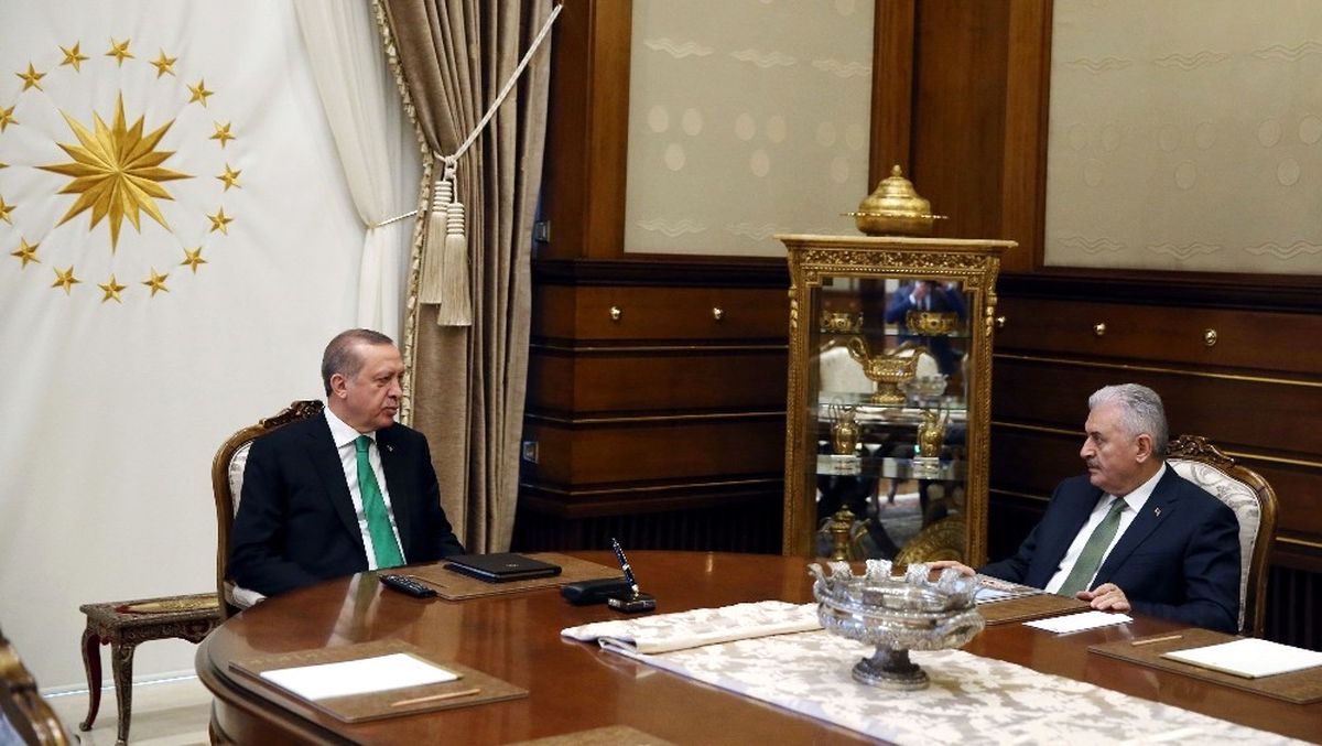 Cumhurbaşkanı Erdoğan, Başbakan Yıldırım\'ı Kabul Etti