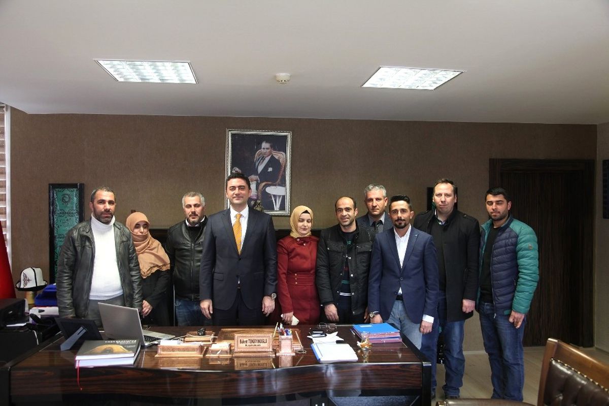 Girişimcilerden Kaymakam Tekbıyıkoğlu\'na Ziyaret