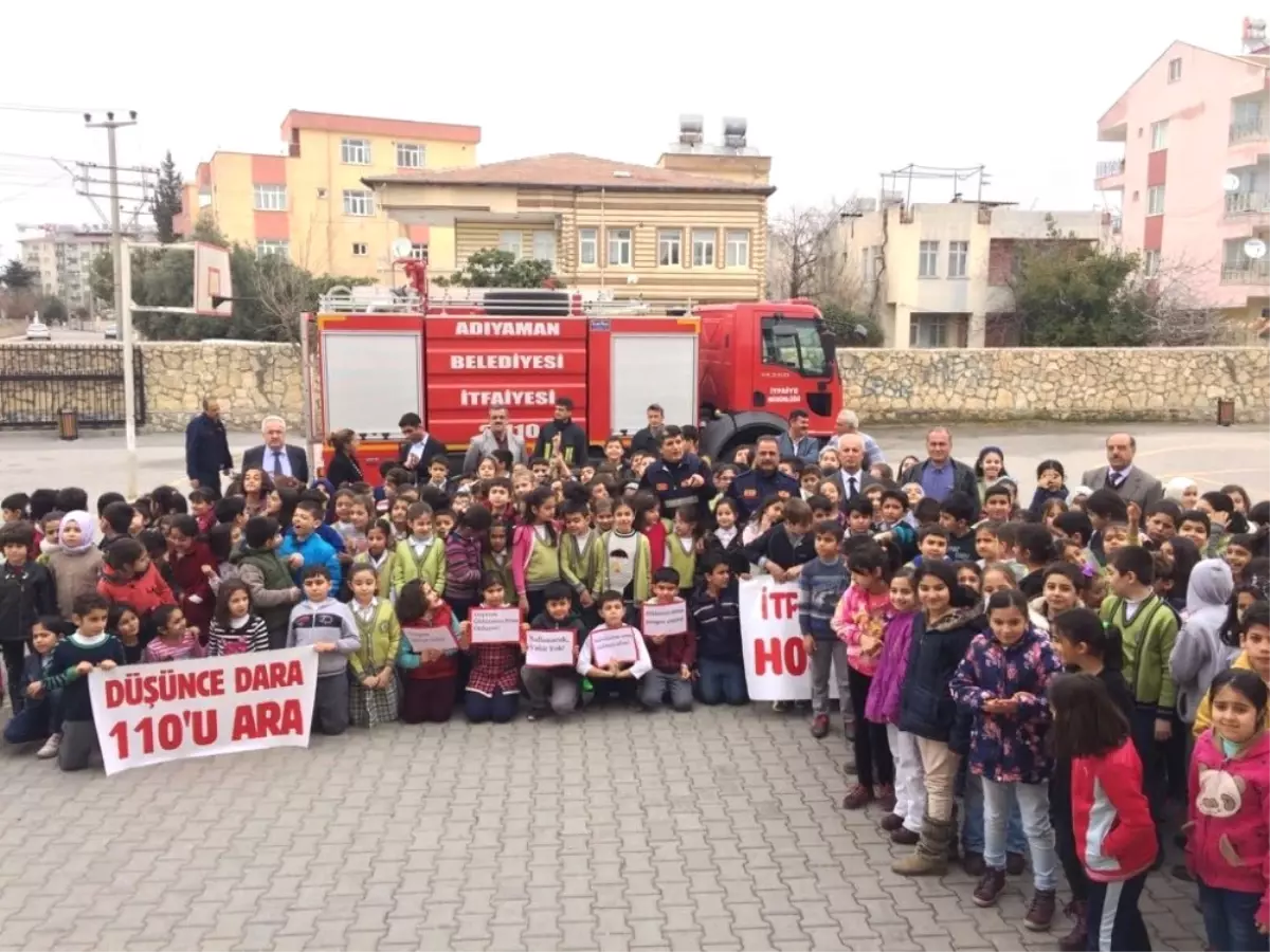 İlköğretim Okulunda Yangın Tatbikatı