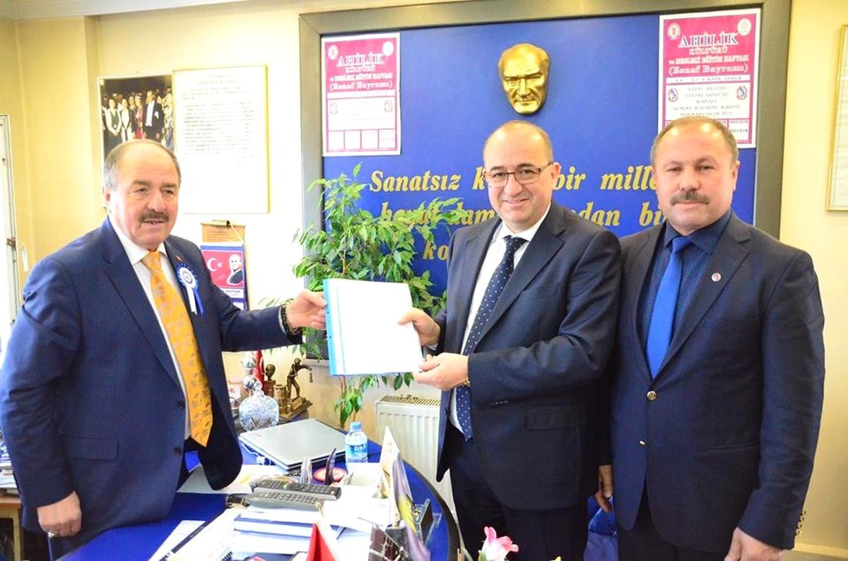 Milletvekili Gider\'den Esnaf Odaları Birliği\'ne Ziyaret