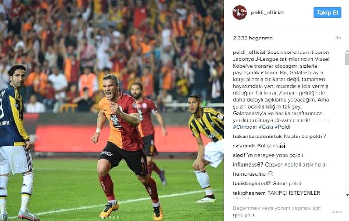 Podolski\'den Transfer Açıklaması