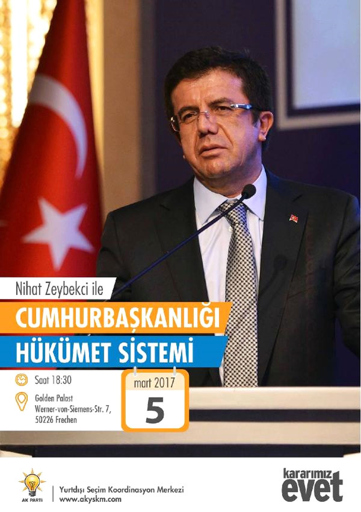 Almanya\'da Bakan Zeybekci İçin Yeni Salon Bulundu