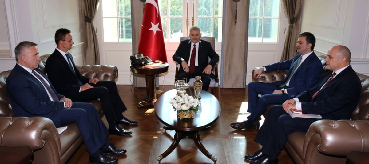 Başbakan Yıldırım, Macar Bakan Szijjarto\'yu Kabul Etti