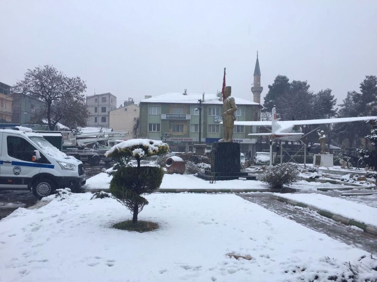 Dinar\'da Kar Yağışı
