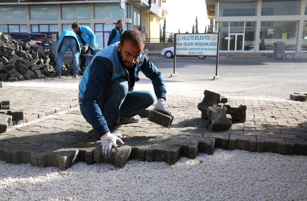 Karşıyaka Mahallesinde Kilitli Taş Çalışması Tamamlandı
