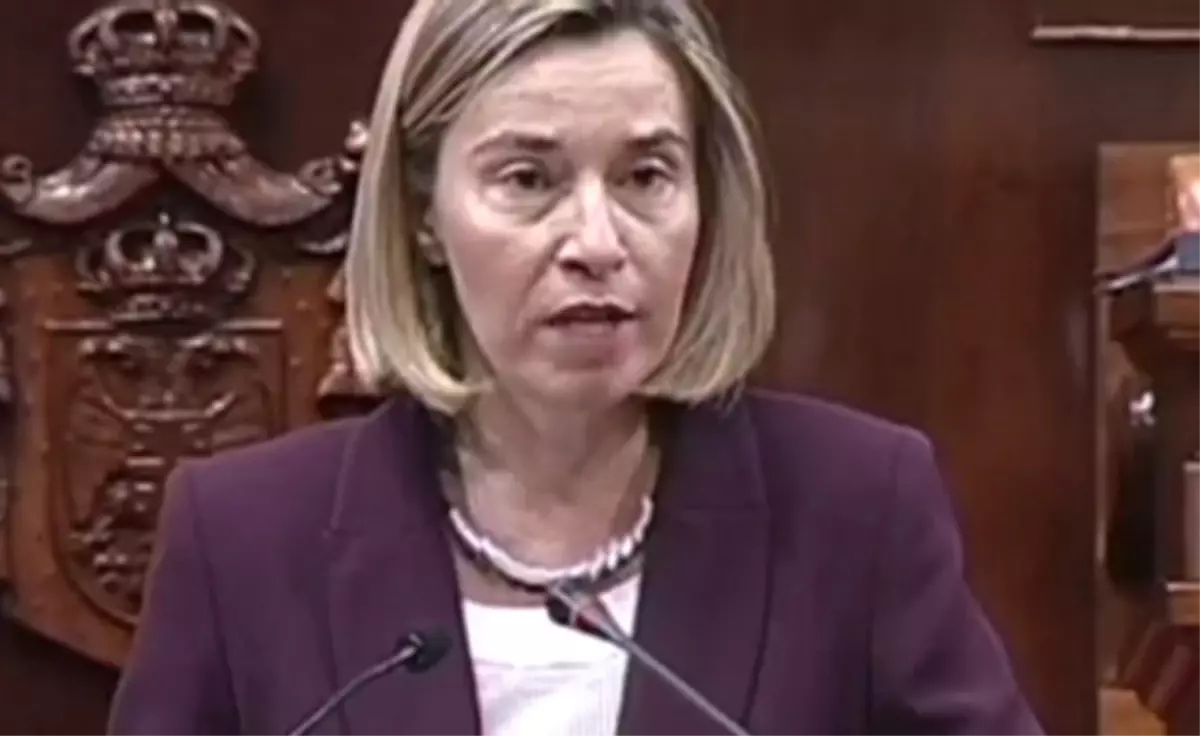 AB Yüksek Temsilcisi Mogherini Arnavutluk\'ta