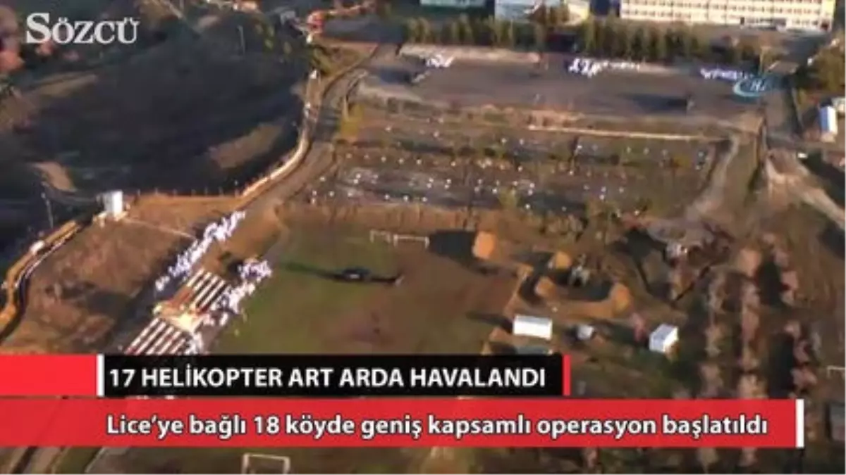 17 Helikopter Operasyon İçin Art Arda Havalandı!