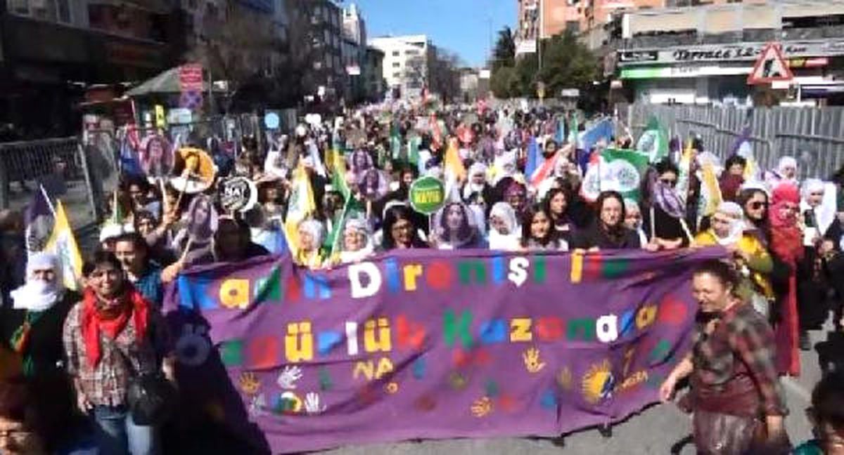 Bakırköy\'de Kadınlar Günü Mitingi