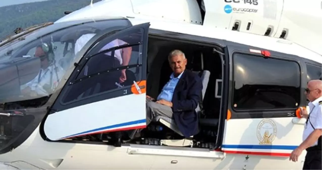 Başbakan Yıldırım\'ın Helikopteri Pisti Üç Kez Pas Geçti