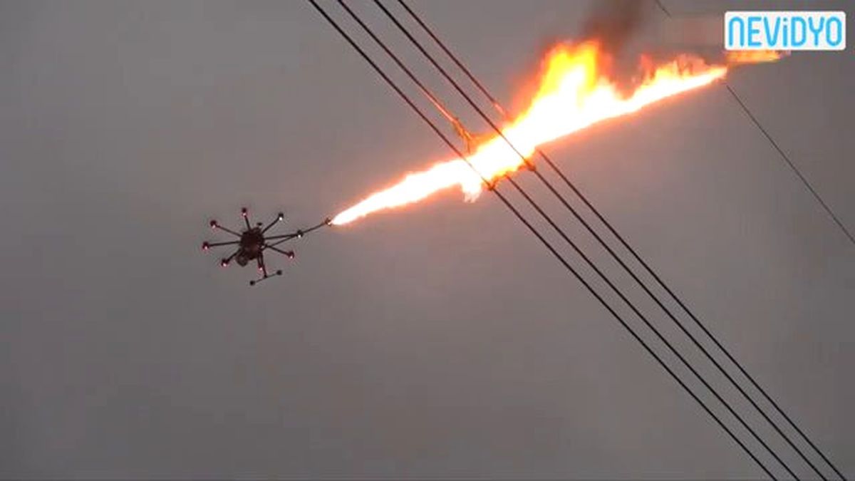 Drone ile Alev Saçtılar!