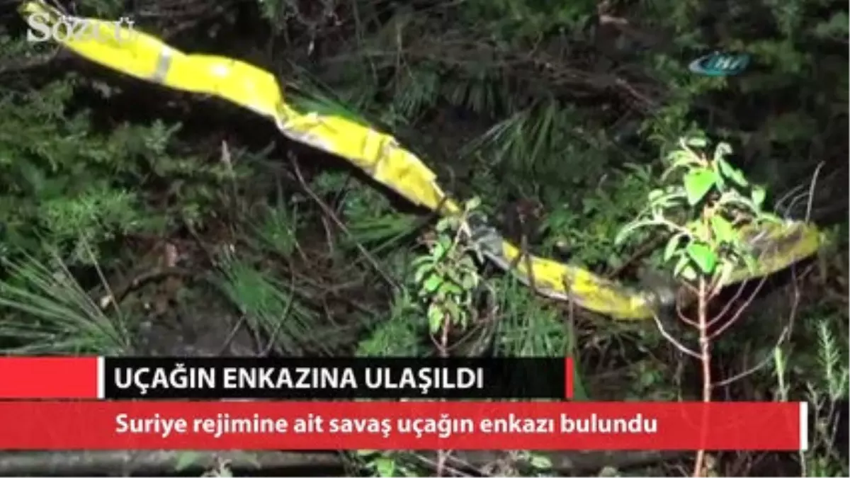 Düşen Suriye Uçağının Enkazına Ulaşıldı