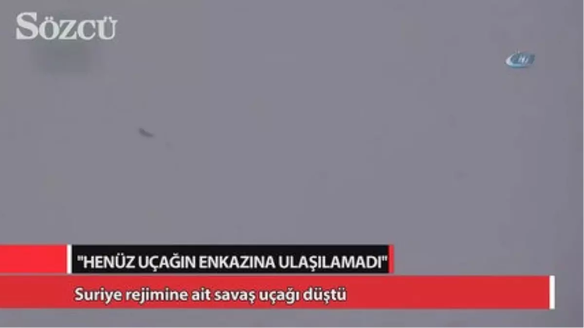 Suriye Rejimine Ait Savaş Uçağı Düştü