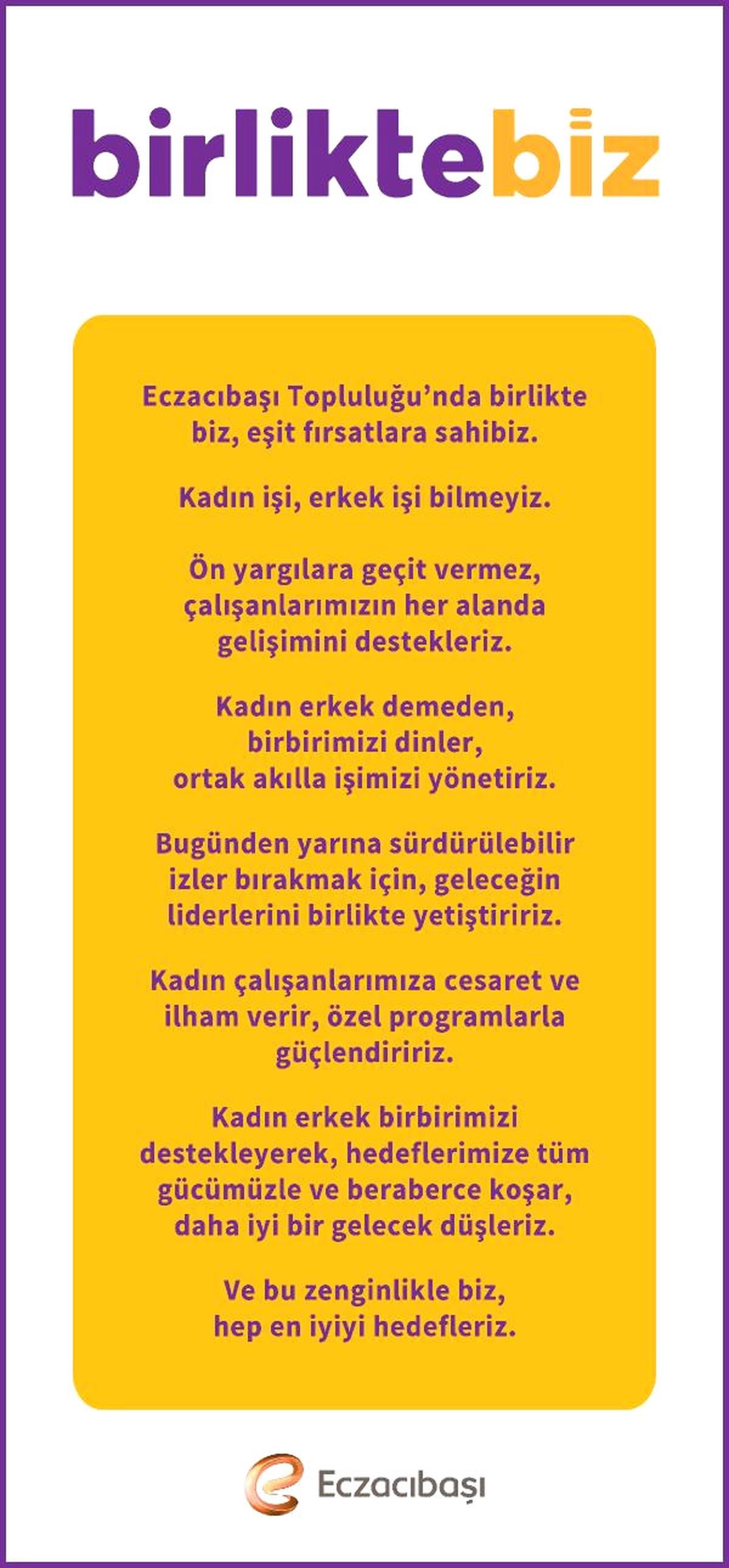 Eczacıbaşı: Aynası İştir Kişinin Cinsiyetine Bakılmaz