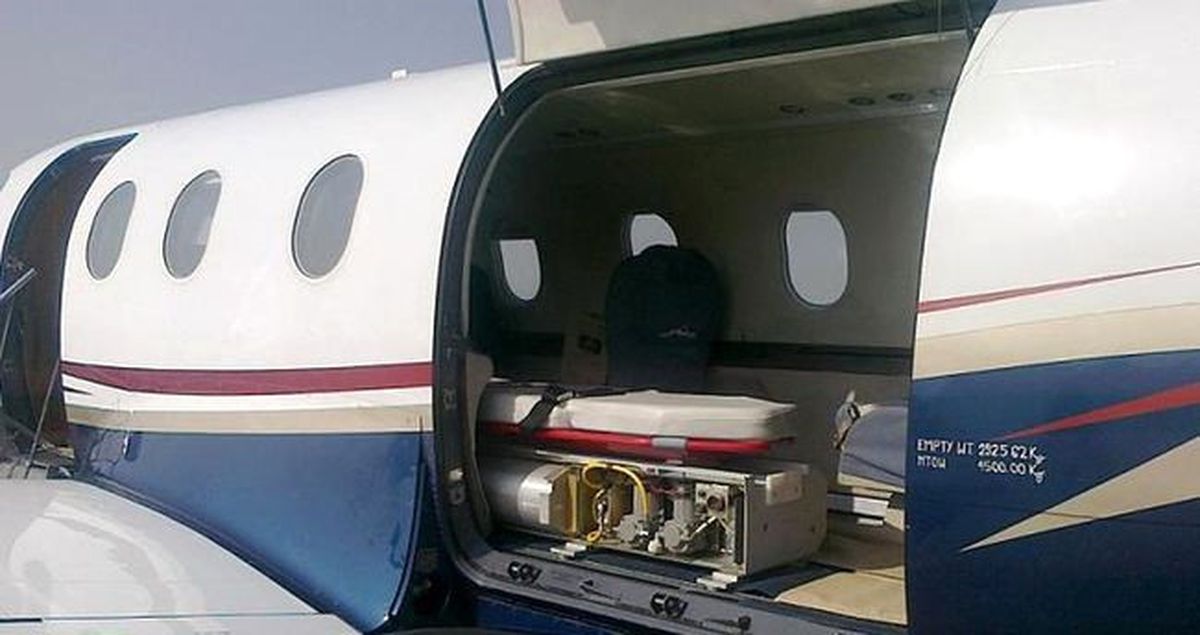 Hindistan\'a Ait Ambulans Uçak Düştü