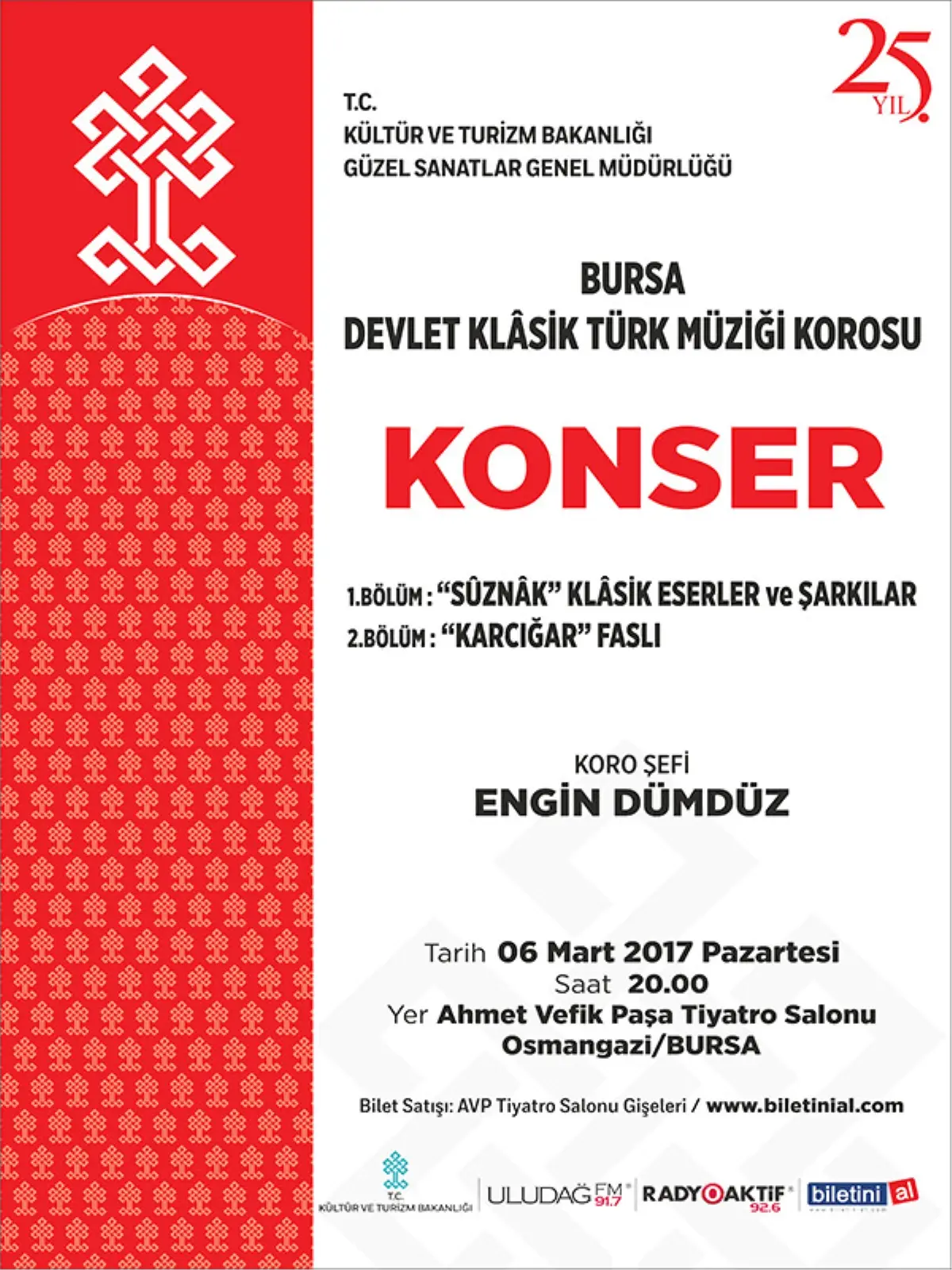 \'Suzinak" Makamında Klasik Eserler ve Şarkılar & "Karcığar" Faslı