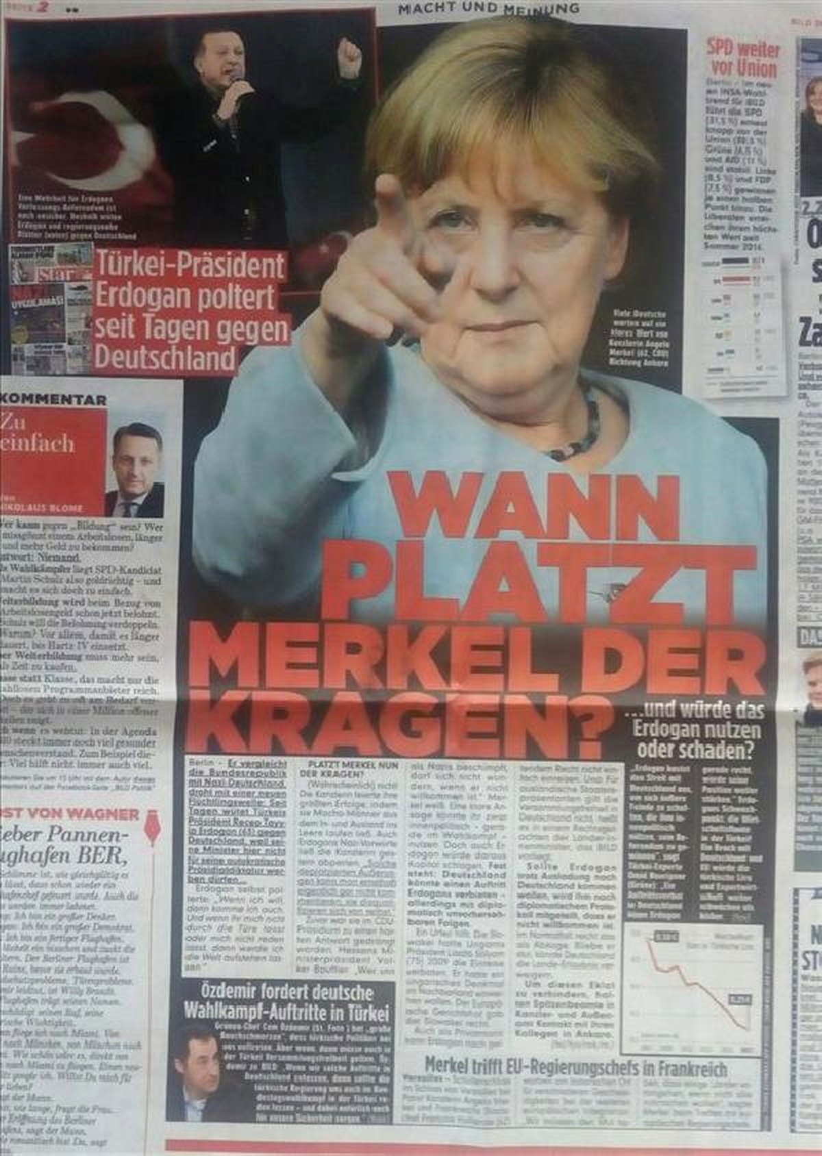 Alman Gazetesi Bild: "Merkel\'in Sabrı Ne Zaman Taşacak?"