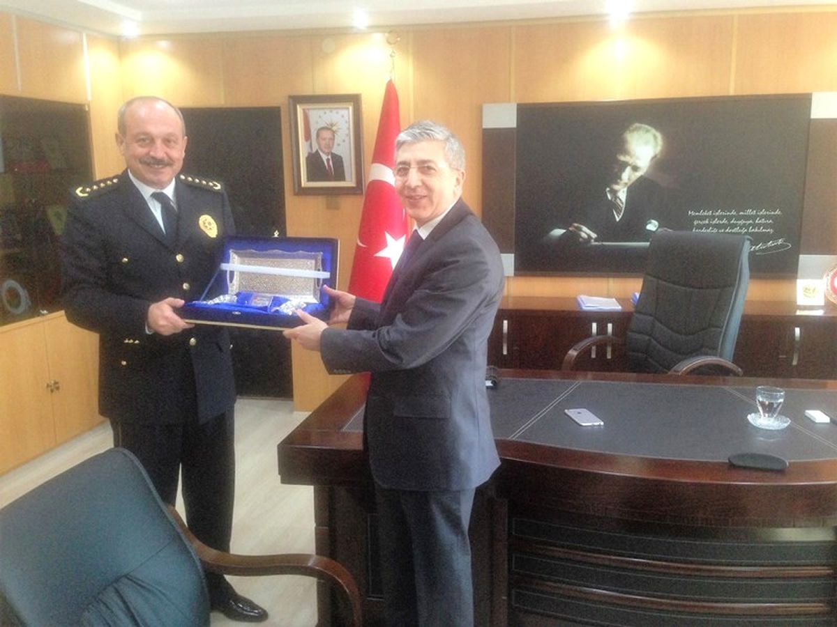 Güvenlik Dairesi Başkanı Çankal, Emniyet Müdürü ile Bir Araya Geldi