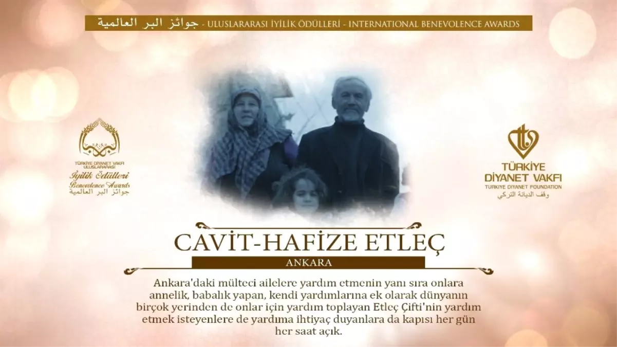 Diyanetin Bu Seneki Vefa Ödülü Milletin Şahsi Manevisine Tevdi Edilecek