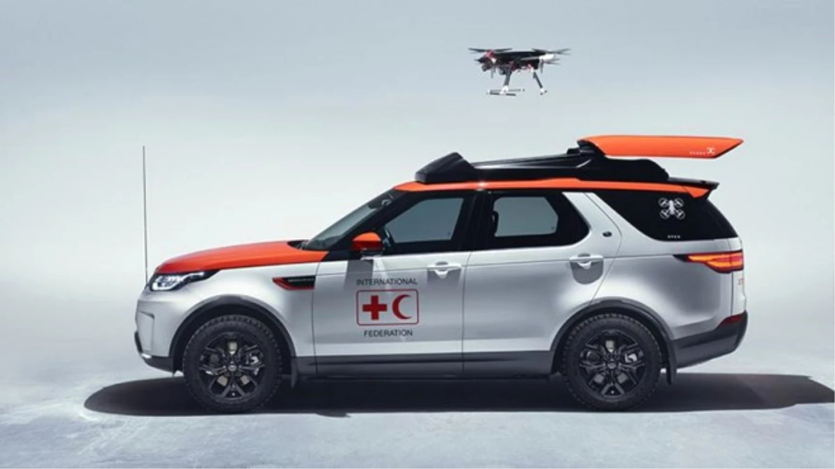 Land Rover\'ın \'Drone\'lu Aracı Hayat Kurtaracak