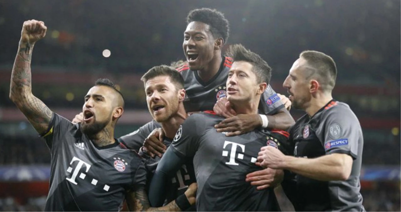 Şampiyonlar Ligi\'nde Bayern Münih, Arsenal\'i 5-1 Yendi