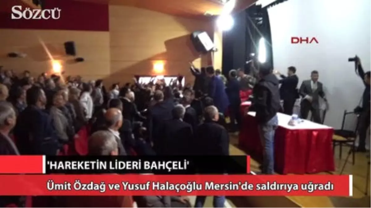 Ümit Özdağ ve Halaçoğlu\'na Saldırı