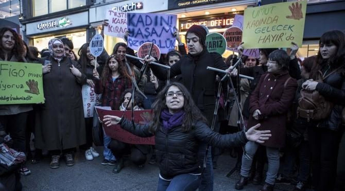 Dha İstanbul - Taksim\'de Kadınlardan 8 Mart Yürüyüşü...