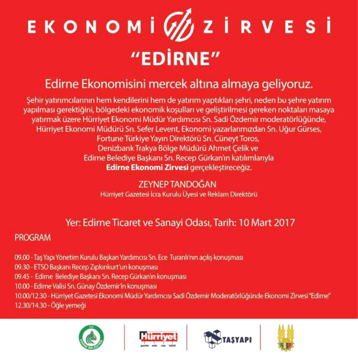 Edirne\'nin Ekonomisi Masaya Yatırılacak