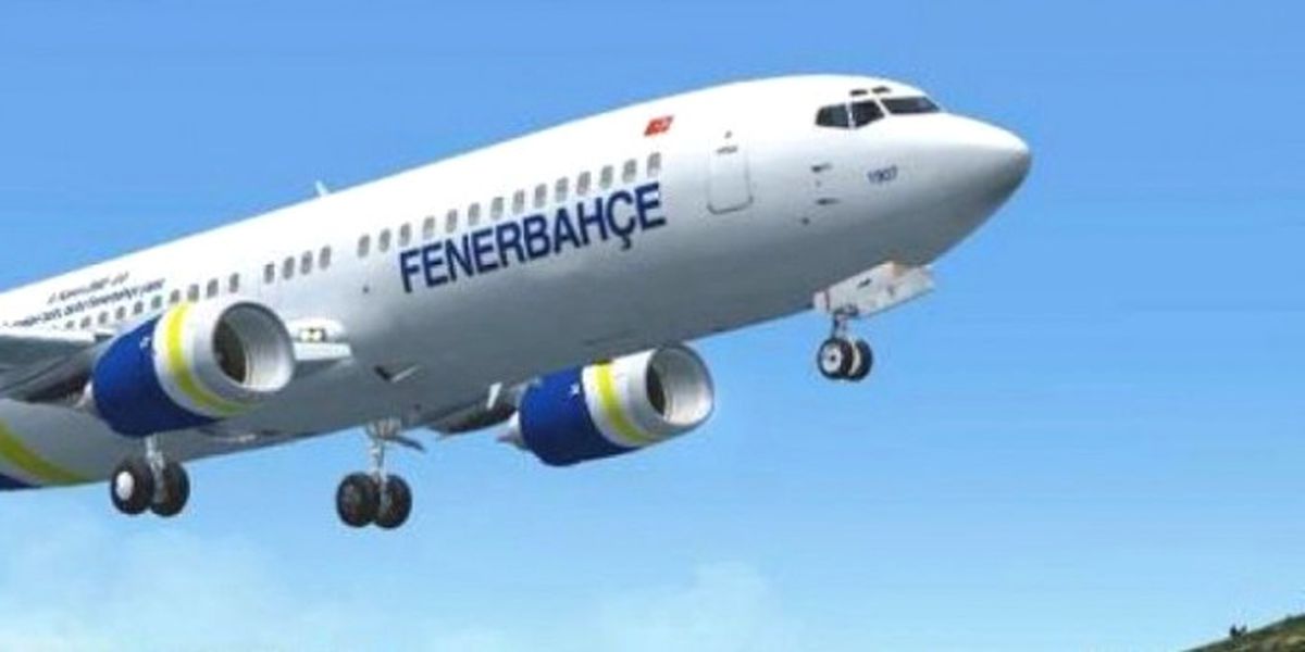 Fenerbahçe\'nin Uçağı Rota Değiştirdi