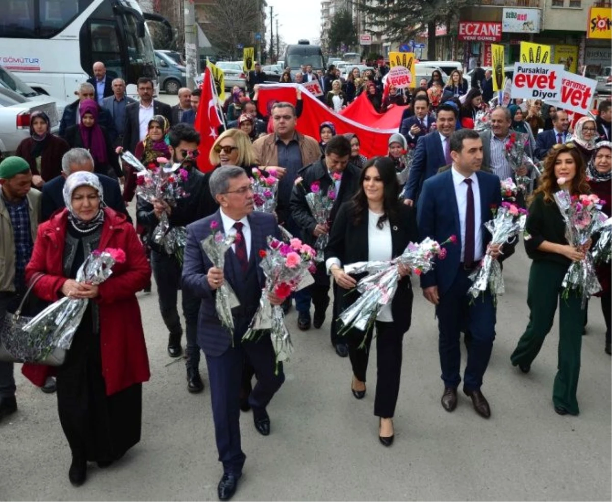Güçlü Türkiye Güçlü Pursaklar İçin Evet" Yürüyüşü