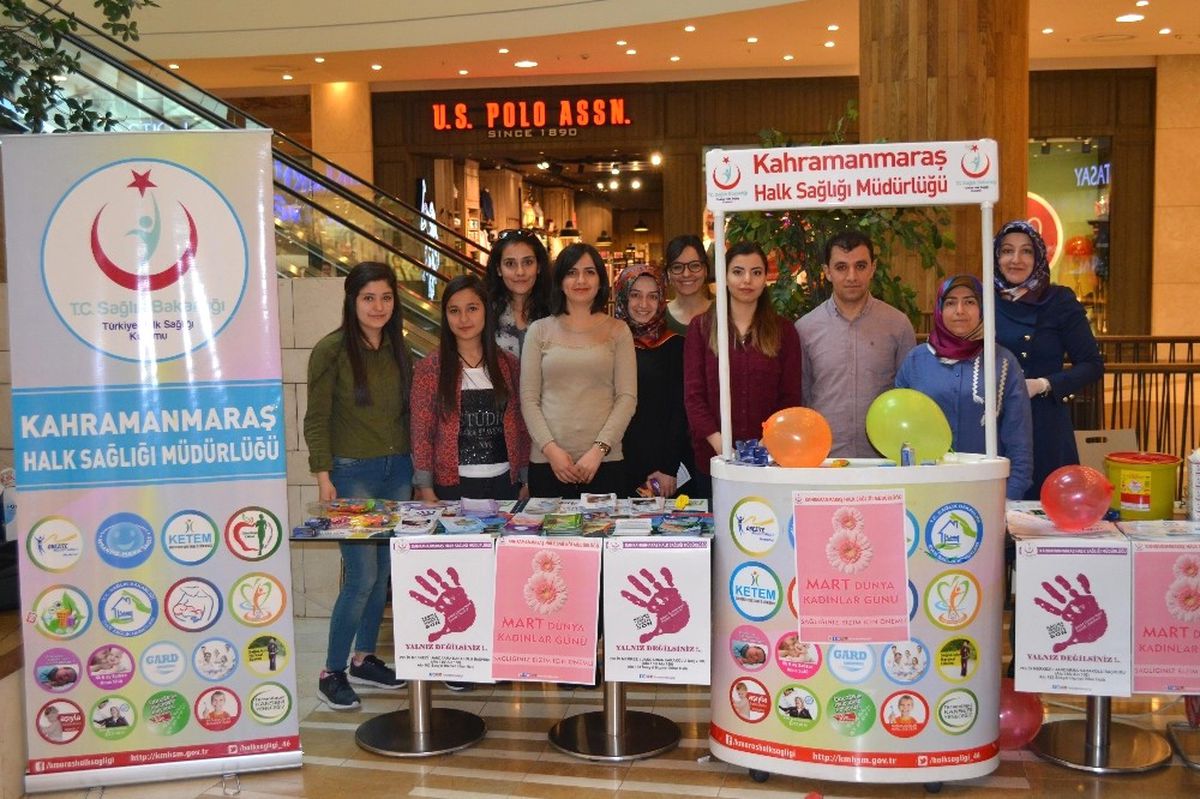 Kahramanmaraş Halk Sağlığı Müdürlüğü Sağlıklı Yaşam Standı Açtı