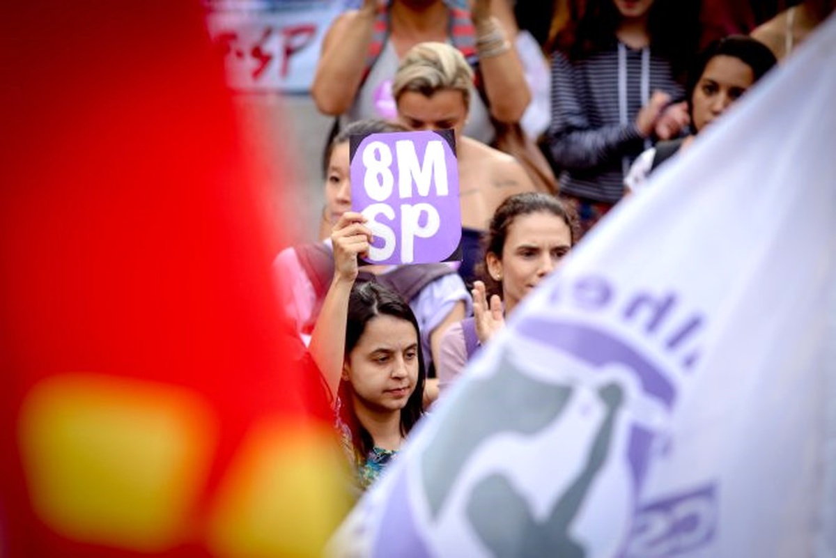 Sao Paulo\'da "Dünya Kadınlar Günü Yürüyüşü"