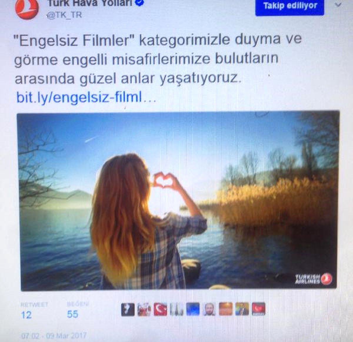 THY\'den Görme ve İşitme Engelliler İçin Engelsiz Filmler