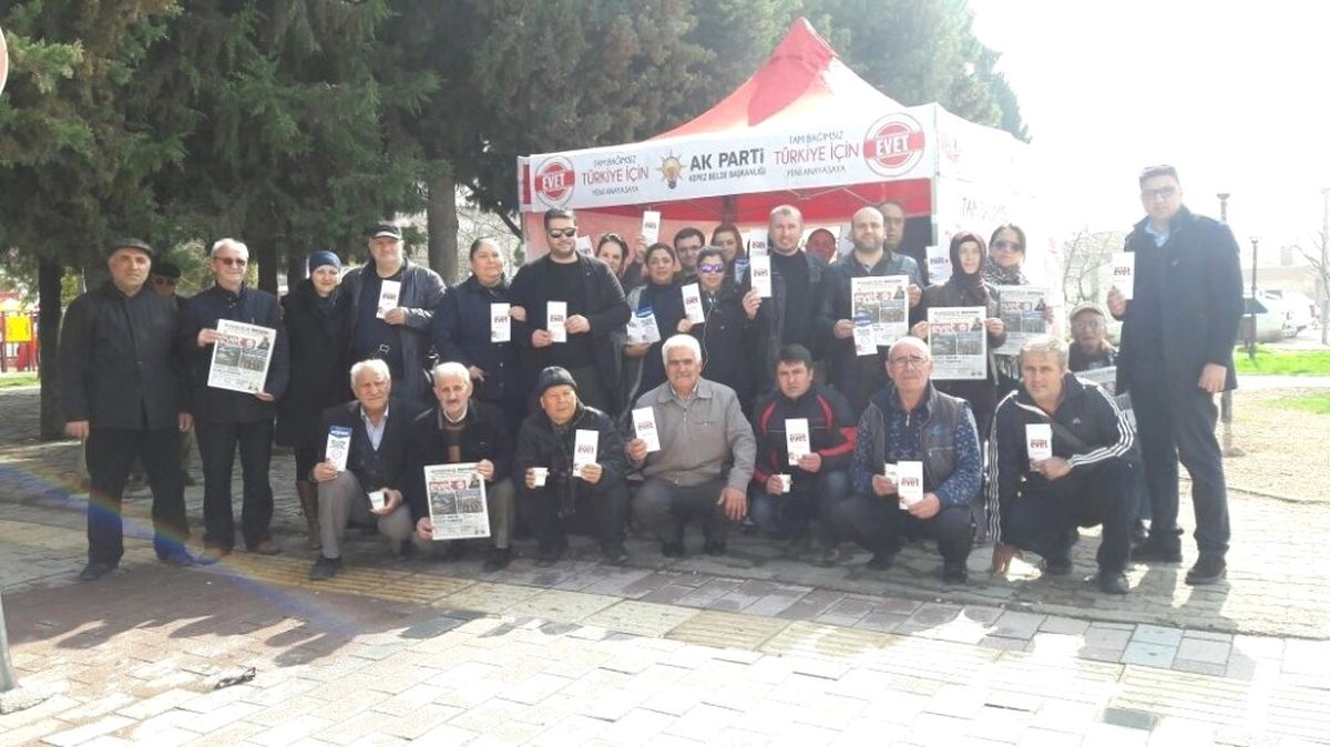 AK Parti Kepez Belde Teşkilatı\'ndan \'Evet\' Çadırı