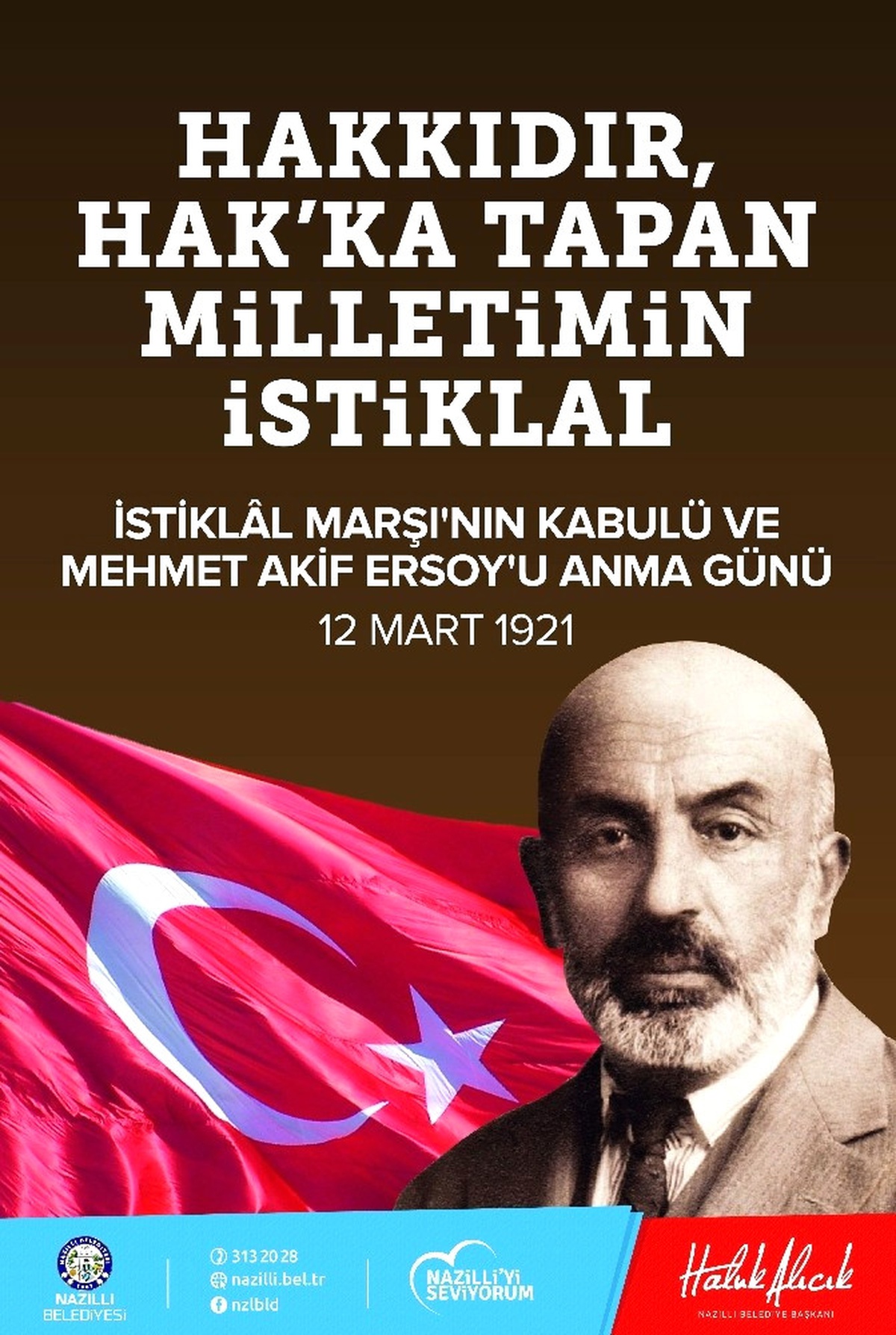 Alıcık, İstiklal Marşı\'nın Kabulünün 96.yılını Kutladı