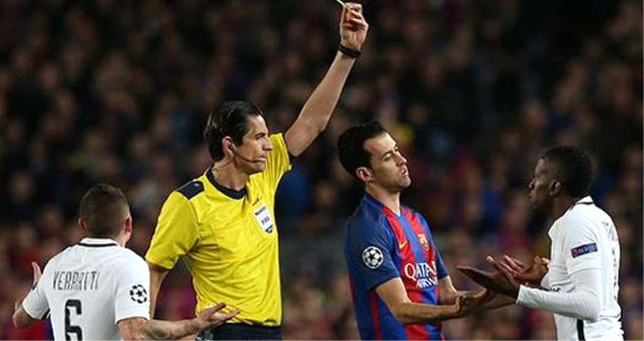Barcelona-PSG Maçında Eleştirilen Deniz Aytekin\'e Maç Verilmeyecek