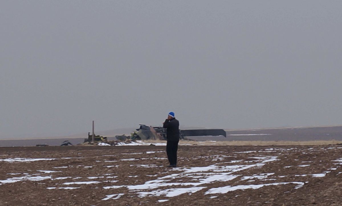 (Havadan Yeni Görüntüler) Helikopterin Düştüğü Alanda İnceleme Sürüyor