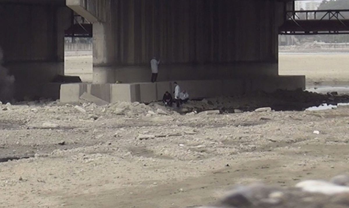 Nehirde Bulunan El Bombası Kontrollü Olarak İmha Edildi