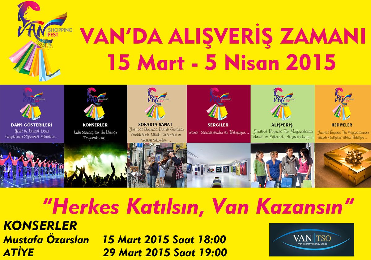 Van\'da Alışveriş Günleri Başlıyor