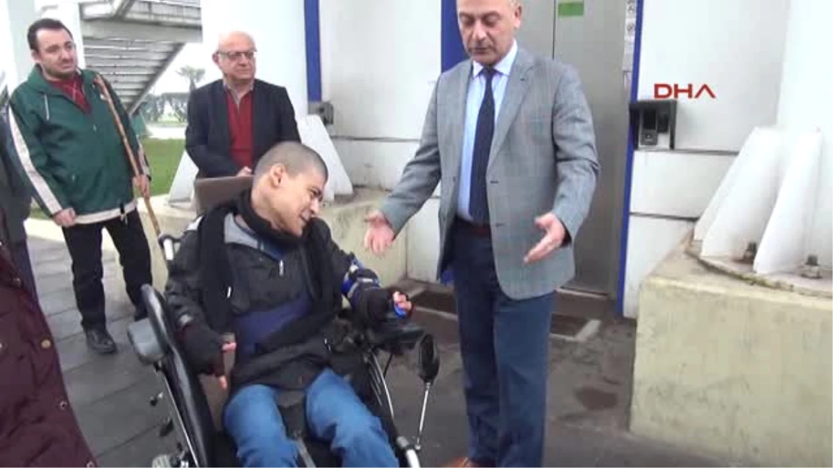 Zonguldak Amaç Dışı Kullanıldığı Için Kapalı Olan Engelli Asansörü Faaliyete Geçti